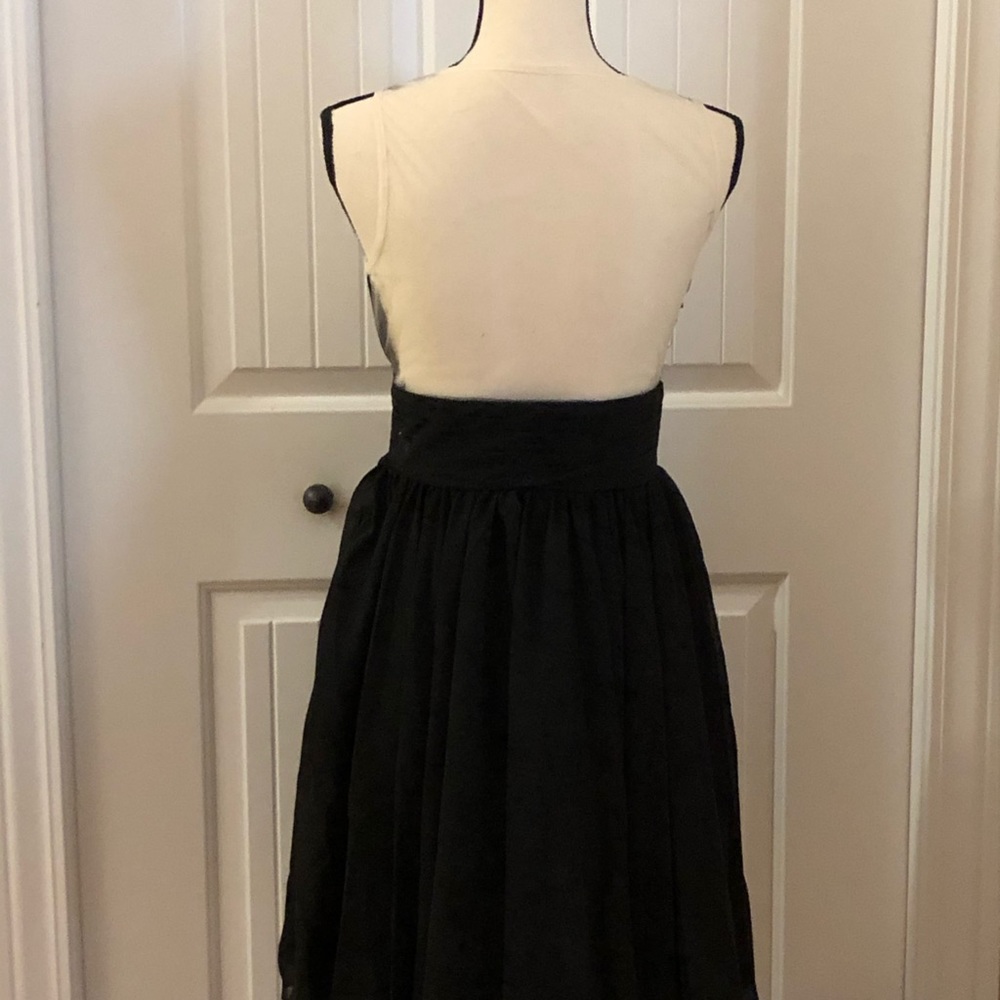 NWT Coco Melody black beaded sheer dress sz2 - Picture 3 of 4